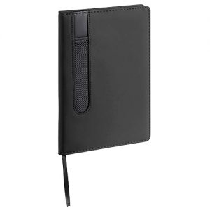 Bloc Note a5 similicuir Noir
