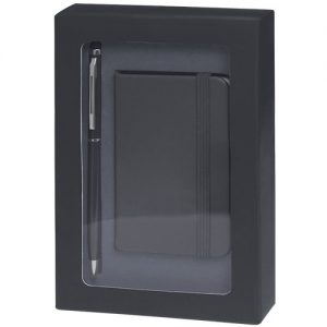 4867-bloc note coffret Noir