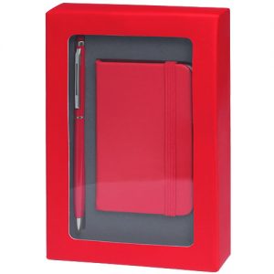 4867-bloc note coffret rouge