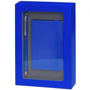 4867-bloc note coffret bleu
