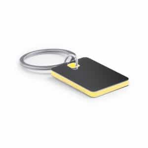 Porte Clé Publicitaire en Métal jaune